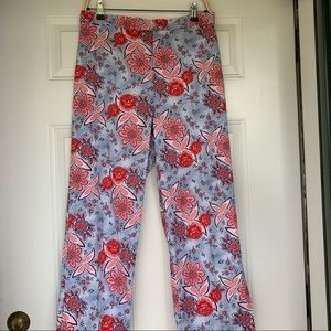 •Alanni By Donny Brook• Floral Cropped Pants - 12
